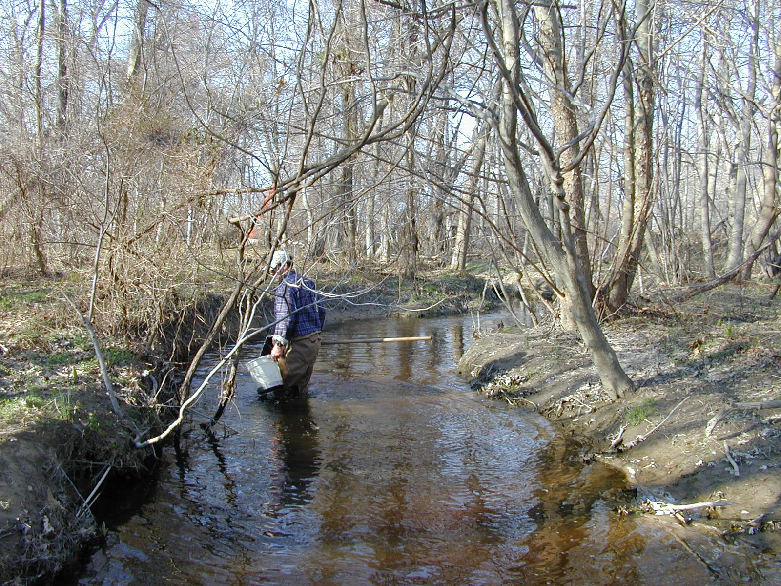 Field photo showing stream conditions at site WYER-120-R-2003-0922